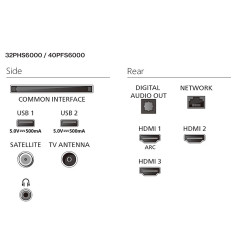 Philips LED TV | 40PFS6000/12 | 40 | Smart TV | FHD | Black