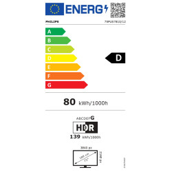 Philips QLED 4K TV | 75PUS7810/12 | 75 | Smart TV | TITAN OS | UHD | Black