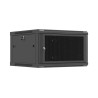 Lanberg Wall mounted installation cabinet 19" 6U 600X600 | WF01-6606-23B | Black