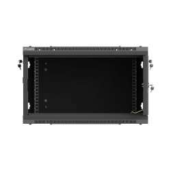 Lanberg Wall mounted installation cabinet 19" 6U 600X600 | WF01-6606-23B | Black