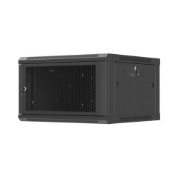 Lanberg Wall mounted installation cabinet 19" 6U 600X600 | WF01-6606-23B | Black
