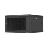 Lanberg Wall mounted installation cabinet 19" 6U 600X600 | WF01-6606-23B | Black