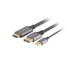 Lanberg HDMI (M) to Displayport (M) cable 4K, Black | CA-HDDP-20CU-0018-BK | 1.8 m