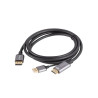 Lanberg HDMI (M) to Displayport (M) cable 4K, Black | CA-HDDP-20CU-0018-BK | 1.8 m