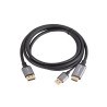 Lanberg HDMI (M) to Displayport (M) cable 4K, Black | CA-HDDP-20CU-0018-BK | 1.8 m