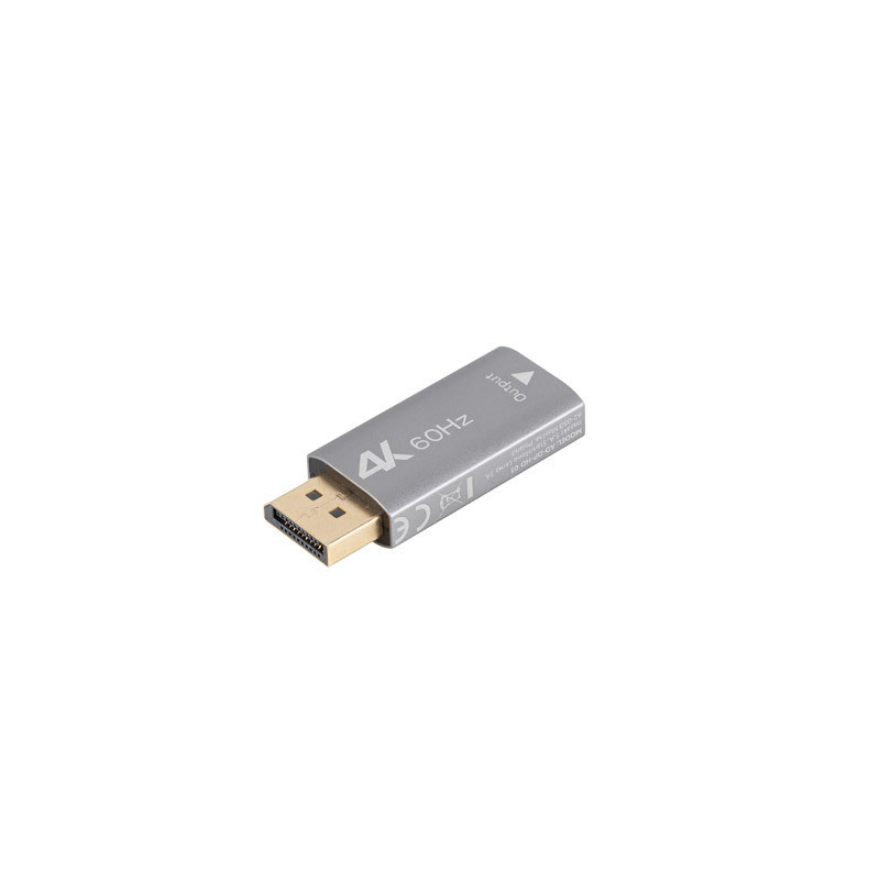 Lanberg Displayport (M) to HDMI (F) Adapter 4K, Silver | AD-DP-HD-01