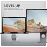 AXAGON Desk Mount | STND-LR stand with 360 rotation for laptops and tablets | Adjustable Height, Angle | 10-17.3 " | Aluminum