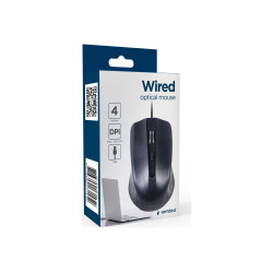 Gembird Optical Mouse | MUS-4B-01L | Wired | USB | Black