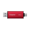 Kingston Dual Portable Solid-State Drive, USB Type-A and Type-C | 512 GB | Solid-state drive interface USB 3.2 Gen 2 | Read spee