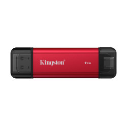 Kingston Dual Portable Solid-State Drive, USB Type-A and Type-C | 1000 GB | Solid-state drive interface USB 3.2 Gen 2 | Read spe