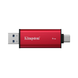 Kingston Dual Portable Solid-State Drive, USB Type-A and Type-C | 1000 GB | Solid-state drive interface USB 3.2 Gen 2 | Read spe