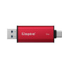 Kingston Dual Portable Solid-State Drive, USB Type-A and Type-C | 1000 GB | Solid-state drive interface USB 3.2 Gen 2 | Read spe
