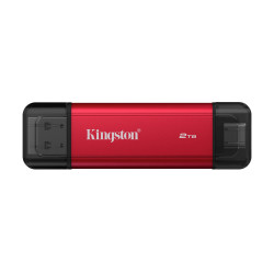 Kingston Dual Portable Solid-State Drive, USB Type-A and Type-C | 2000 GB | Solid-state drive interface USB 3.2 Gen 2 | Read spe