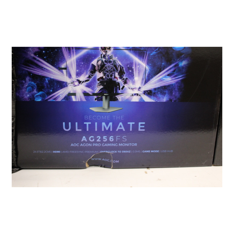 SALE OUT. AOC AG256FS 24,5 , 1920x1080, 16:9,, 80M:1, 1ms, HDMI, Displayport, USB | AOC AG256FS | 25 " | IPS | 390 Hz | 1 ms | 4