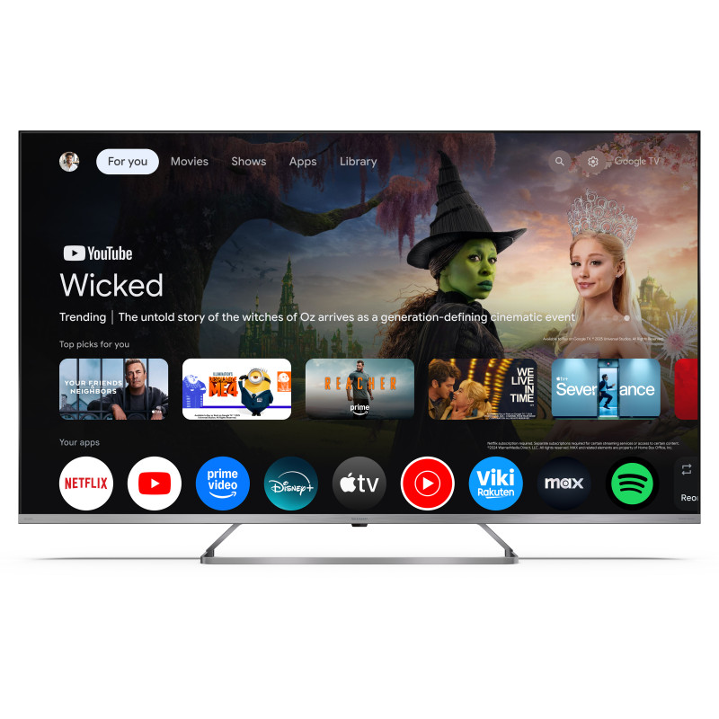 Sharp 4K Ultra HD QLED MiniLED TV | 55JP7265E | 55 | Google TV | UHD