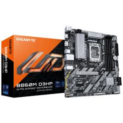 Gigabyte B860M D3HP | Processor family Intel | Processor socket LGA1851 | DDR5 | Supported hard disk drive interfaces M.2, SATA 