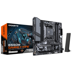 Gigabyte B550M GAMING X WIFI6 | Processor family AMD | Processor socket AM4 | DDR4 DIMM | Supported hard disk drive interfaces S