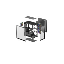 Deepcool Case | CG580 4F V2 | Black | ATX | Power supply included No