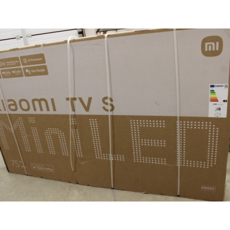 SALE OUT. Xiaomi TV S Mini 2025 75" (3840 x 2160) | Xiaomi TV | S Mini LED 2025 | 75 | Smart TV | Google TV | UHD | Black | DAMA