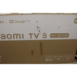 SALE OUT. Xiaomi TV S Mini 2025 75" (3840 x 2160) | Xiaomi TV | S Mini LED 2025 | 75 | Smart TV | Google TV | UHD | Black | DAMA