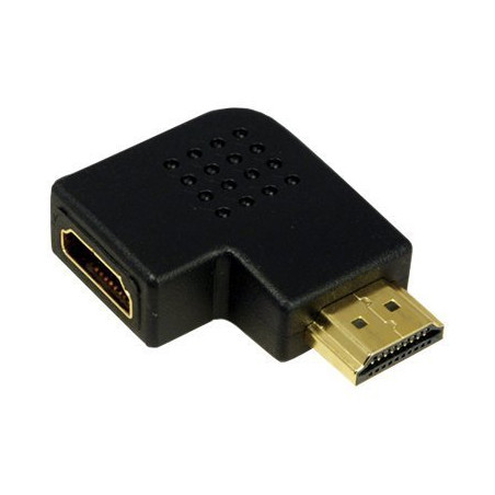 HDMI Adapter, AM to AF in 90 degree flat angled | Logilink