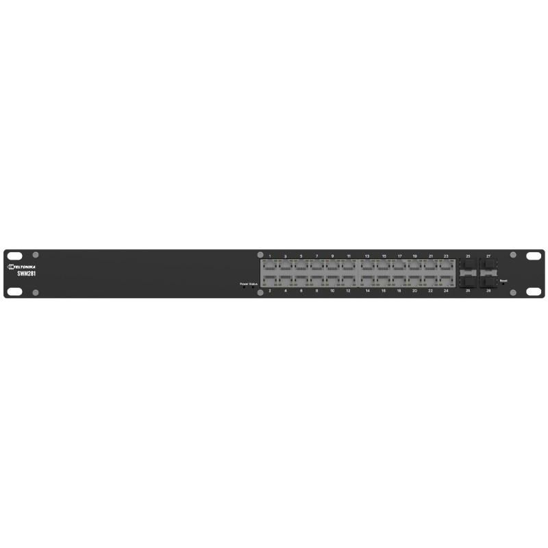 Teltonika Switch 24 x Gigabit Ethernet ports PROFINET and MRP support | SWM281 | Managed | Rackmountable | SFP ports quantity 4
