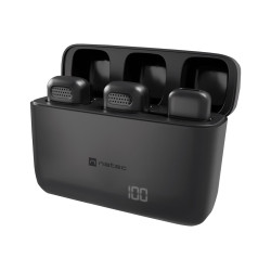 Natec | Microphone | Radium 251 | Built-in microphone | Wireless | Black