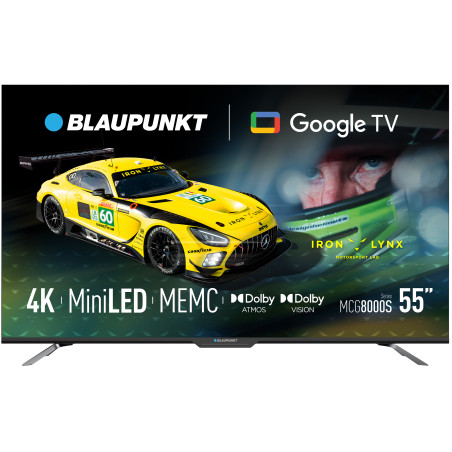 Blaupunkt Mini LED TV | 55MCG8000S | 55 | Smart TV | Google TV | Black