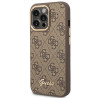 GUESS Hardcase 4G Vintage Gold Logo GUHCP14XHG4SHW Back Cover Apple iPhone 14 Pro Max Brown