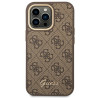 GUESS Hardcase 4G Vintage Gold Logo GUHCP14XHG4SHW Back Cover Apple iPhone 14 Pro Max Brown