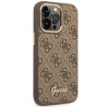 GUESS Hardcase 4G Vintage Gold Logo GUHCP14XHG4SHW Back Cover Apple iPhone 14 Pro Max Brown