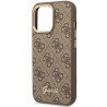 GUESS Hardcase 4G Vintage Gold Logo GUHCP14XHG4SHW Back Cover Apple iPhone 14 Pro Max Brown