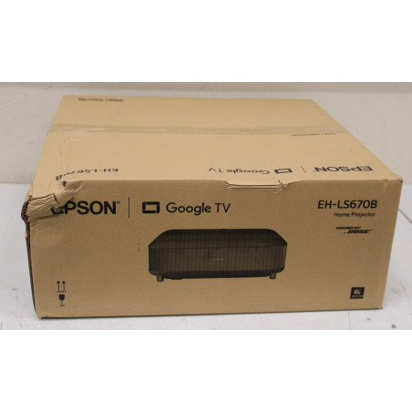 SALE OUT. Epson EH-LS670B 4K Pro-UHD 3LCD Projector/3600Lm/16:9/5000000:1, Black | Epson EH-LS670B | Full HD (1920x1080) | 3600 