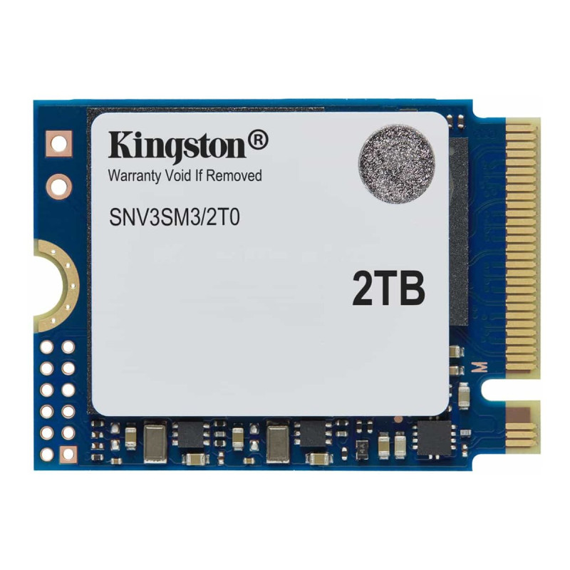 Kingston SSD | NV3 | 2000 GB | SSD form factor M.2 2230 | Solid-state drive interface PCIe 4.0 x4 NVMe | Read speed 6000 MB/s | 