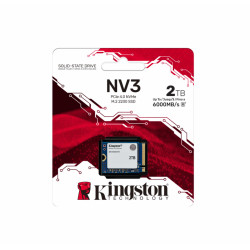 Kingston SSD | NV3 | 2000 GB | SSD form factor M.2 2230 | Solid-state drive interface PCIe 4.0 x4 NVMe | Read speed 6000 MB/s | 