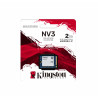 Kingston SSD | NV3 | 2000 GB | SSD form factor M.2 2230 | Solid-state drive interface PCIe 4.0 x4 NVMe | Read speed 6000 MB/s | 