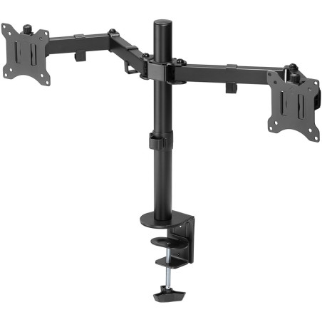 Goobay Dual Monitor Mount Flex | Swivel, Tilt, Rotation | 17-32 " | Maximum weight (capacity) 8 kg | Black