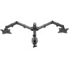 Goobay Dual Monitor Mount Flex | Swivel, Tilt, Rotation | 17-32 " | Maximum weight (capacity) 8 kg | Black