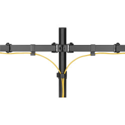 Goobay Dual Monitor Mount Flex | Swivel, Tilt, Rotation | 17-32 " | Maximum weight (capacity) 8 kg | Black