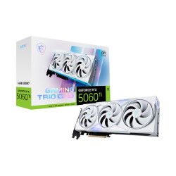 MSI GeForce RTX 5060 Ti 16G GAMING TRIO OC WHITE | NVIDIA | 16 GB | GeForce RTX 5060 Ti | GDDR7 | HDMI ports quantity 1 | PCI Ex