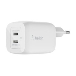 Belkin USB-C GaN PD PPS Dual Wall Charger, 65W | WCH013vfWH
