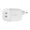 Belkin USB-C GaN PD PPS Dual Wall Charger, 65W | WCH013vfWH