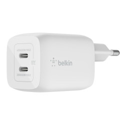 Belkin USB-C GaN PD PPS Dual Wall Charger, 65W | WCH013vfWH
