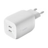 Belkin USB-C GaN PD PPS Dual Wall Charger, 65W | WCH013vfWH