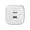 Belkin USB-C GaN PD PPS Dual Wall Charger, 65W | WCH013vfWH