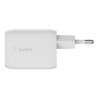 Belkin USB-C GaN PD PPS Dual Wall Charger, 65W | WCH013vfWH