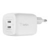 Belkin USB-C GaN PD PPS Dual Wall Charger, 65W | WCH013vfWH