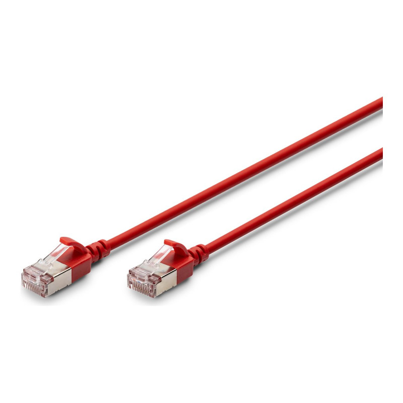 Digitus CAT 6A F-FTP Slim Patch Cable, 0.3 m | DK-1632-A-003S-R | Red