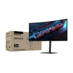 Gigabyte | G34WQC2 EK | 34 " | VA | WQHD | 200 Hz | 1 ms | 3440 x 1440 pixels | 450 cd/m | HDMI ports quantity 2