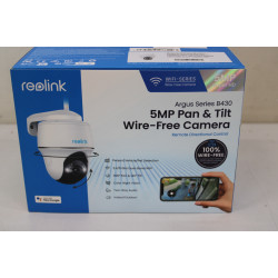 SALE OUT. Reolink Argus Series B430 Smart 5MP Pan & Tilt Wire-Free Camera, White | Reolink Smart Pan and Tilt Wire-Free Camera |